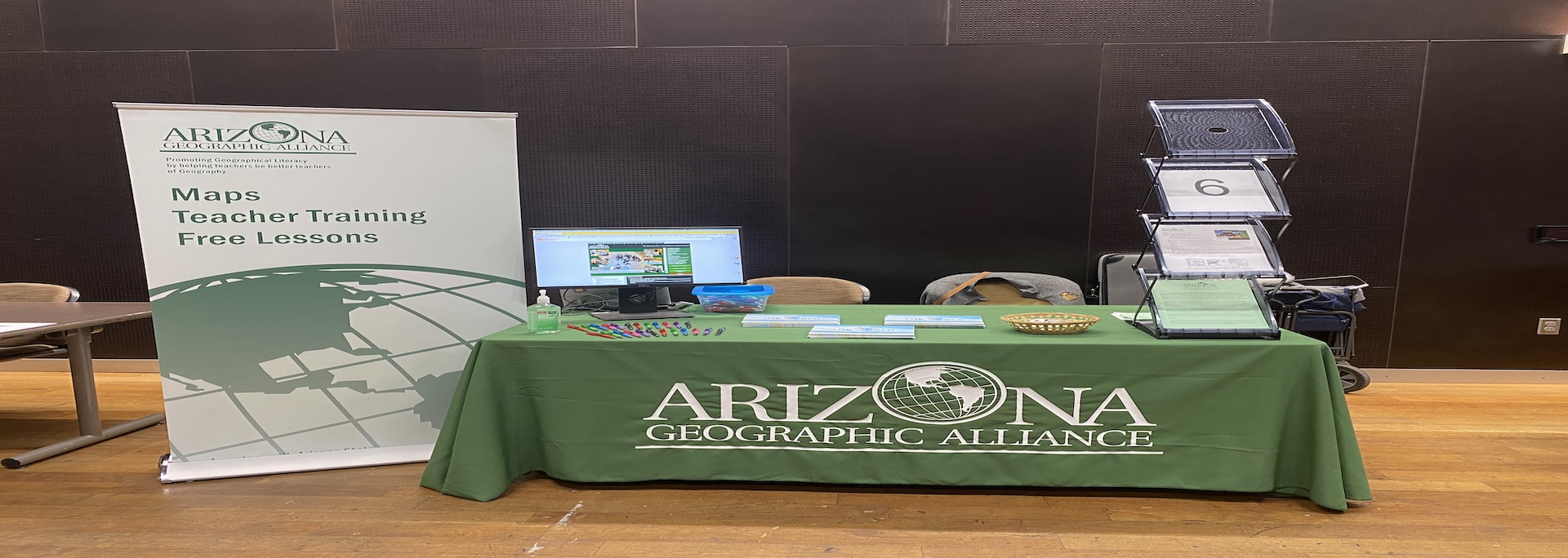 AzGA Display Table at a conference